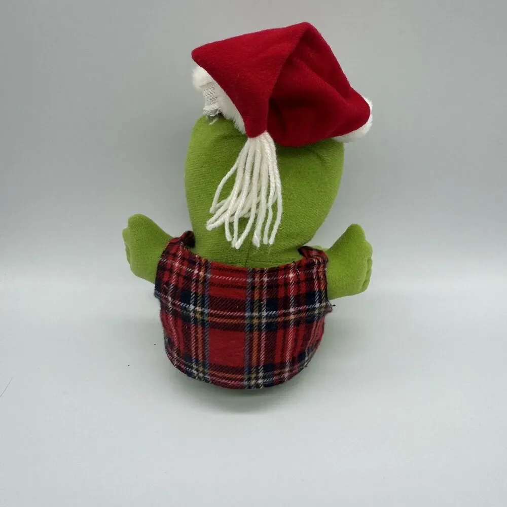Vintage 1997 Henson Associates Christmas Baby Kermit Stuffed Plush